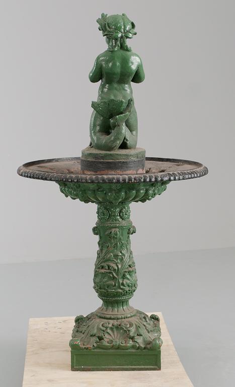 An 19th century iron cast fountain.