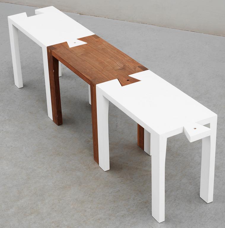 PALLAR, 3 st, "Bröllopspallen" Thomas Sandell, Asplund, 2000-tal.