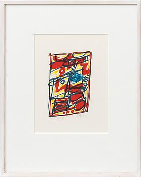 Jean Dubuffet, "Exercise lithographique no. 9 Mouvance".
