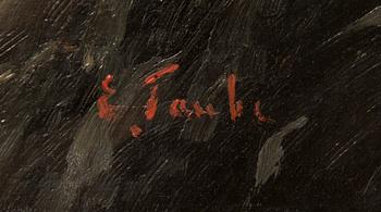 Eugen Taube, öljy kankaalle, signeerattu.