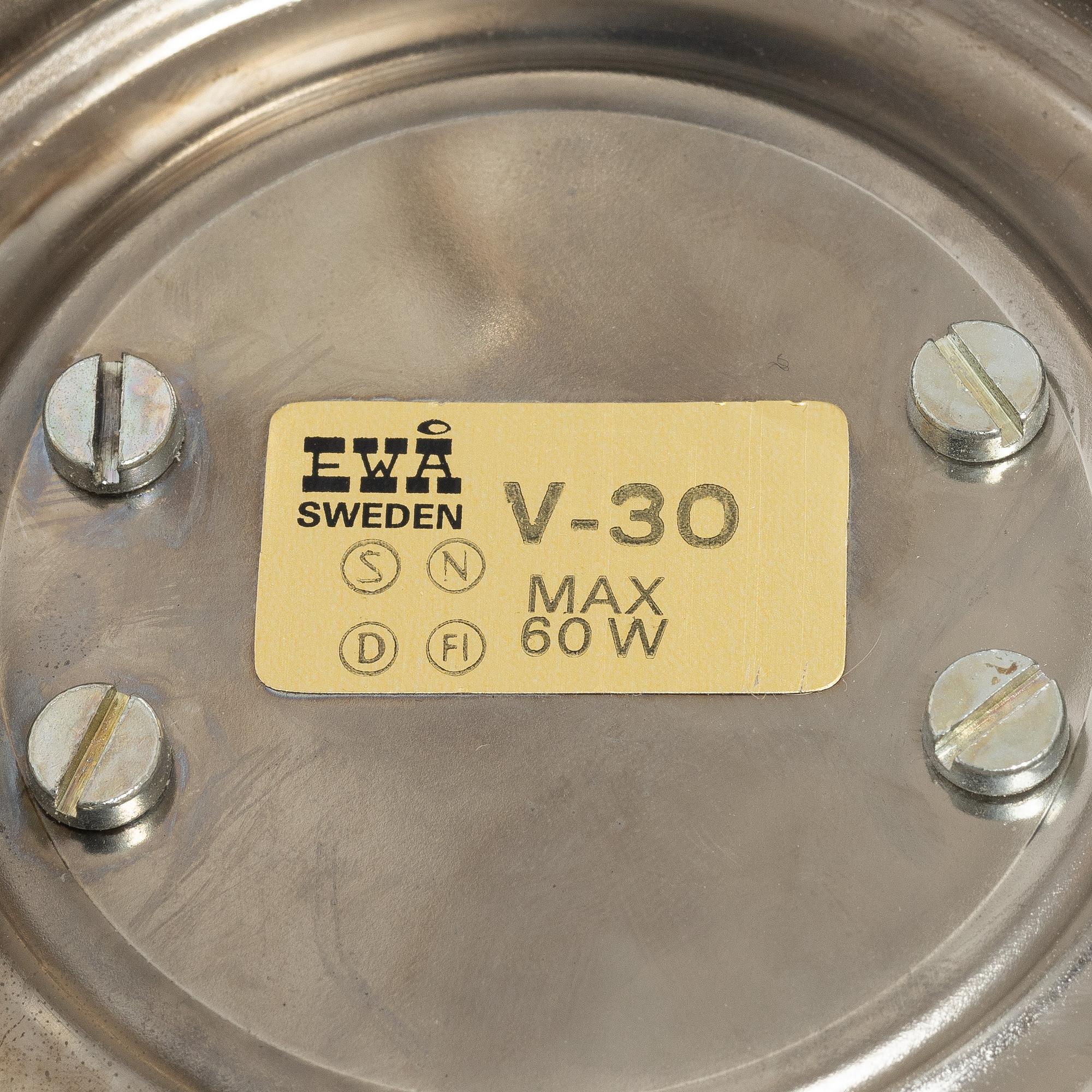 A pair of wall lamps EVÅ end of the 20th century.