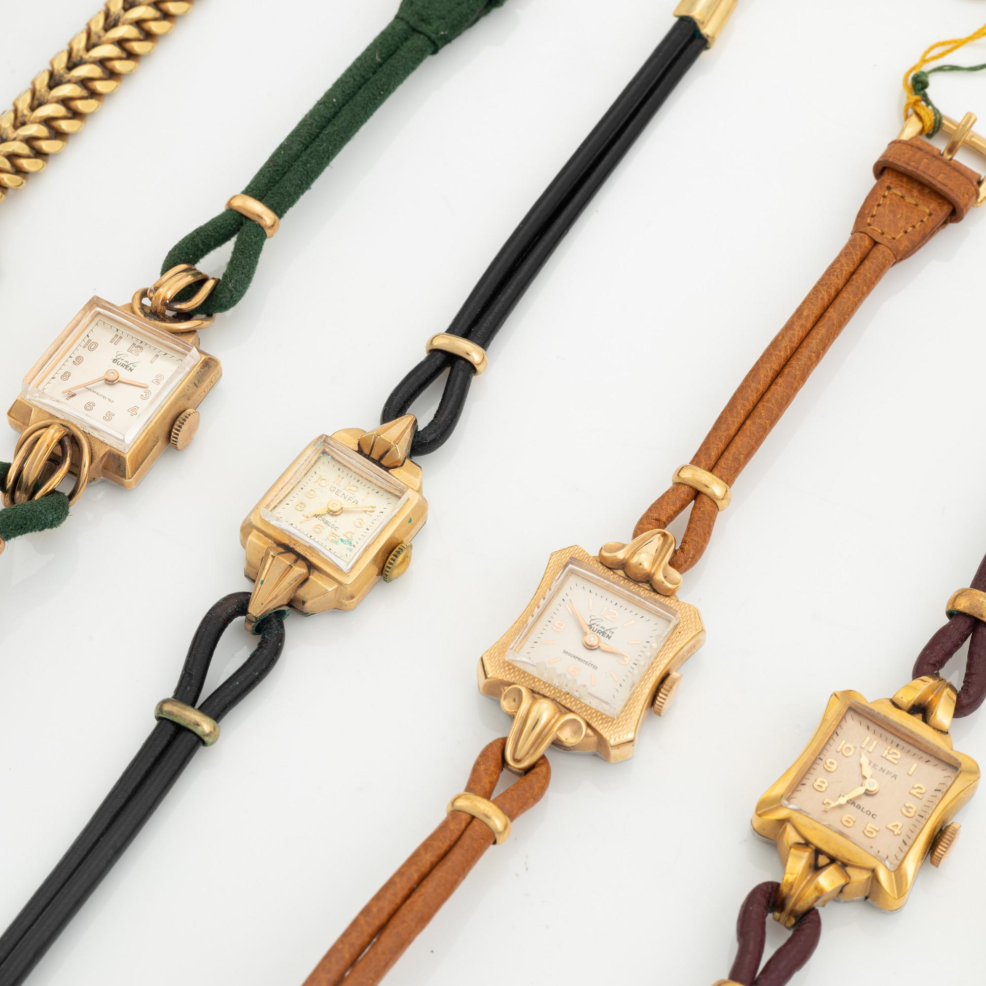Collection of wristwatches, 37 pcs, ca 1950.