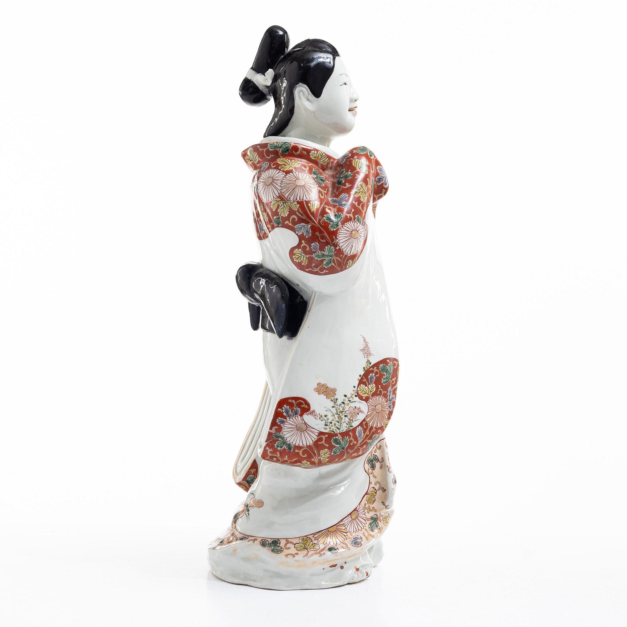 Figurin, porslin. Japan, Meiji (1868-1912).