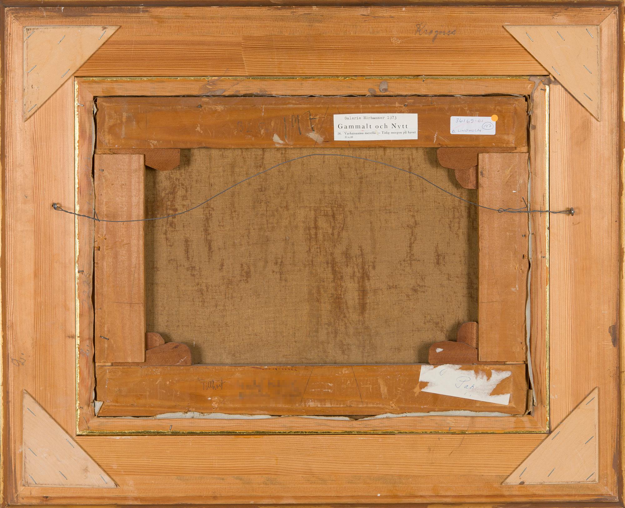 Berndt Lindholm, Varhaisaamu merellä.