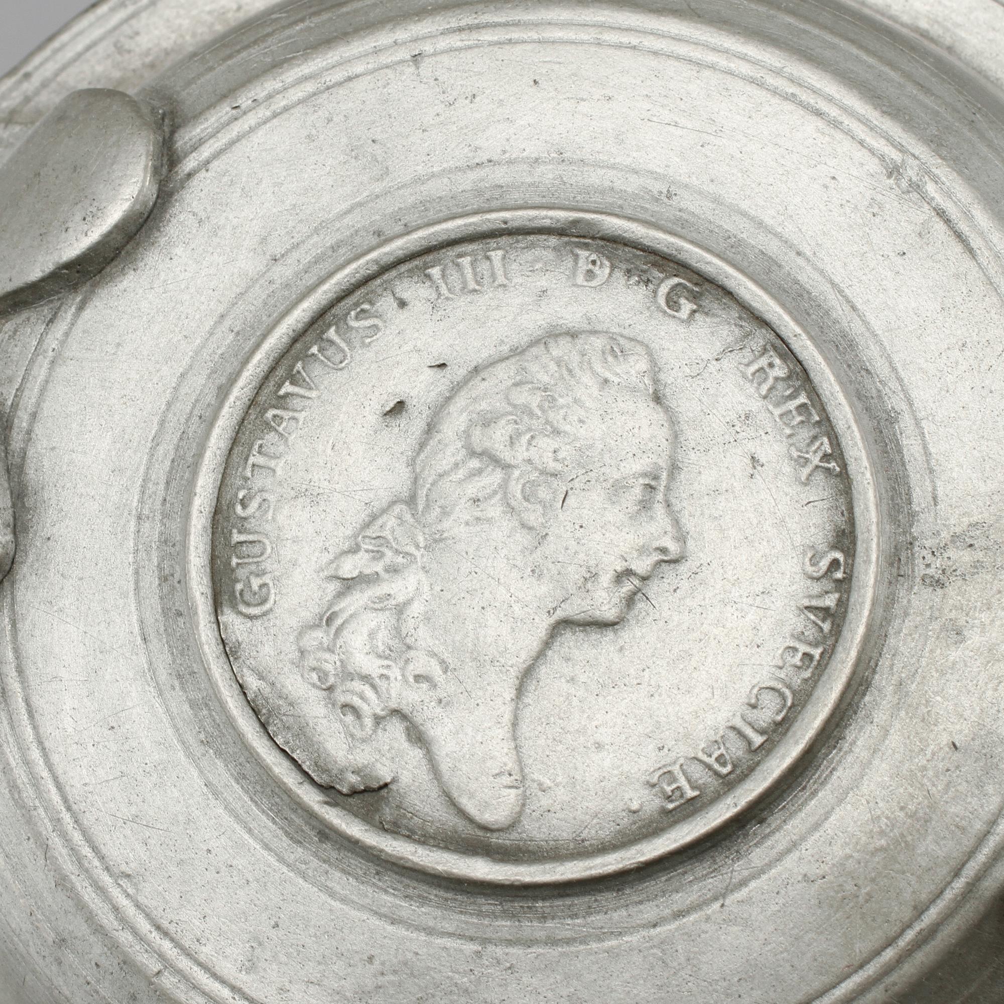 STOP samt FAT, ett par, tenn, 1700-tal.