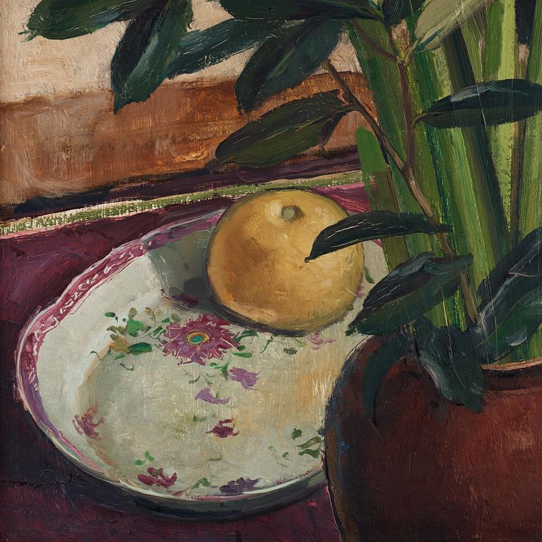 Olle Hjortzberg, Stilleben med amaryllis.