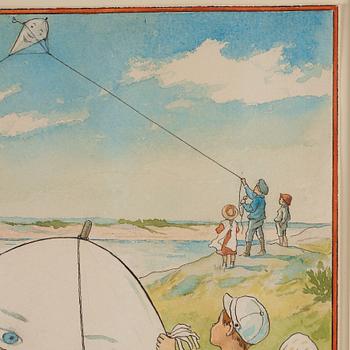 Jenny Nyström, "Ute på ängen" ur "Julkärfven 1904".