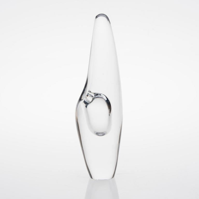 TIMO SARPANEVA, GLASSKULPTUR. Orkidé. Sign. Timo Sarpaneva -56.