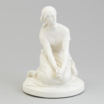 A parian sculpture of 'a maiden from Orelans'. Gustafsberg, 1920's.