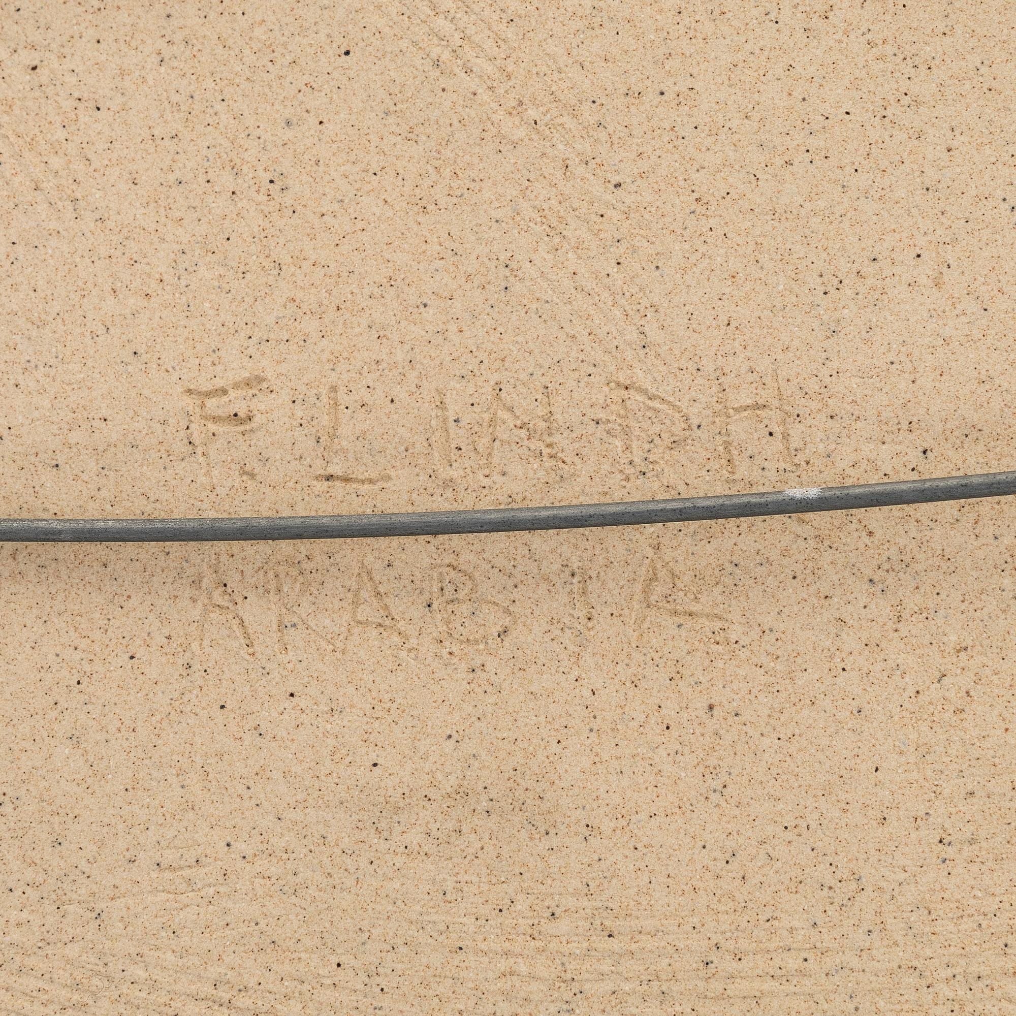 Francesca Mascitti-Lindh, reliefejä, 2 kpl, kivitavaraa, signeerattu F. Lindh Arabia.