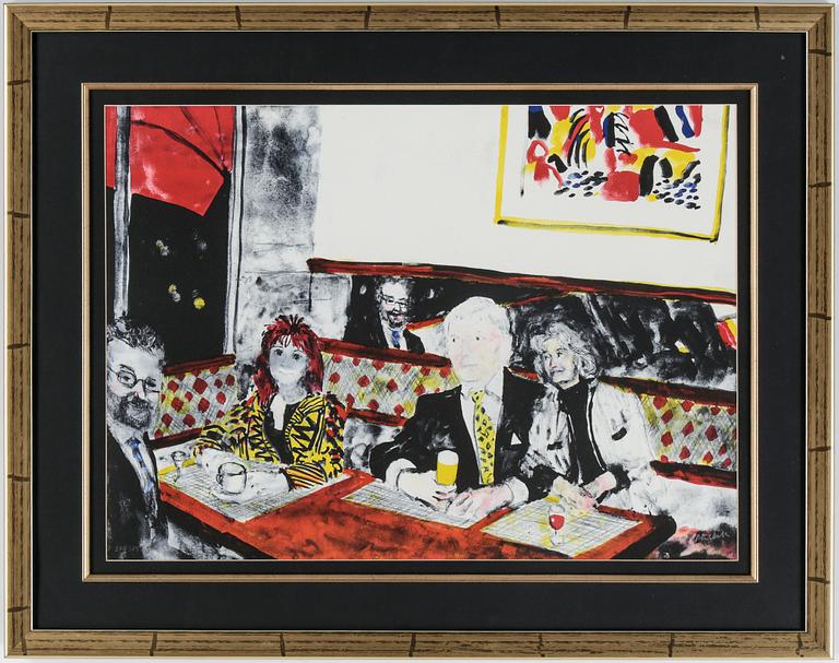 PETER DAHL, färglitografi, signerad och numrerad 271/375.