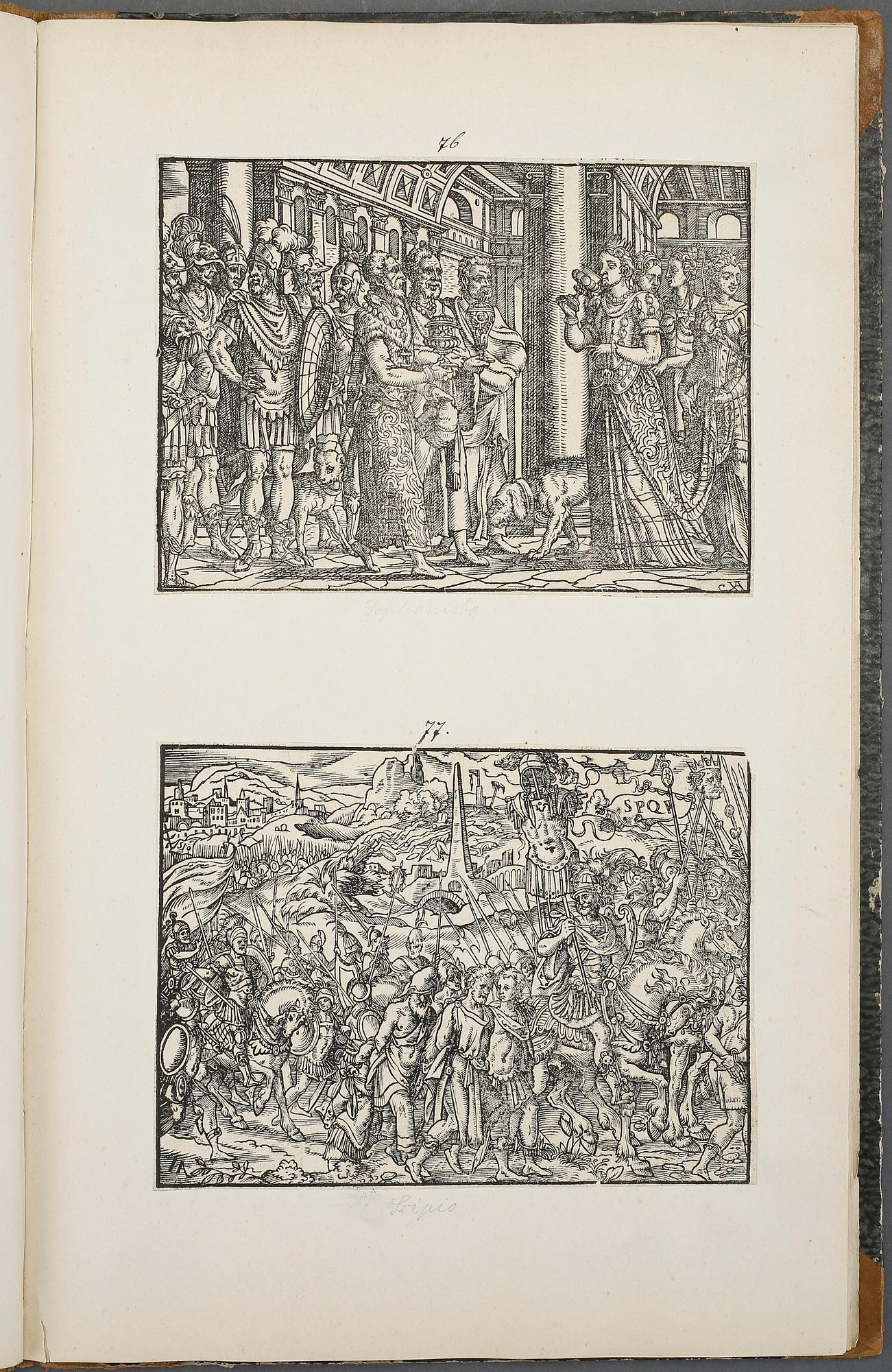 INBUNDEN SAMLING TRÄSNITT, efter Jost Amman, Frankfurt am Main, Tyskland, 1573.