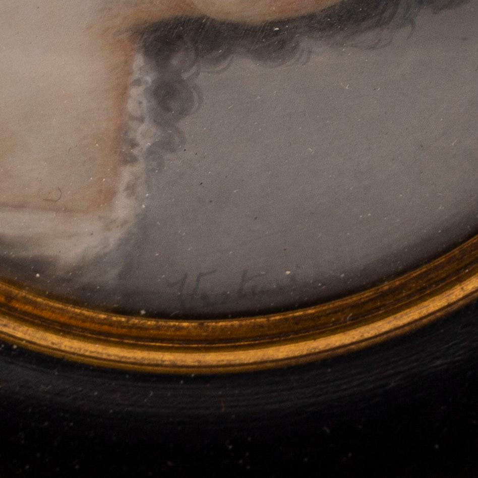 MINIATYRMÅLNING, kopia efter Antoine Vestier, gouache.