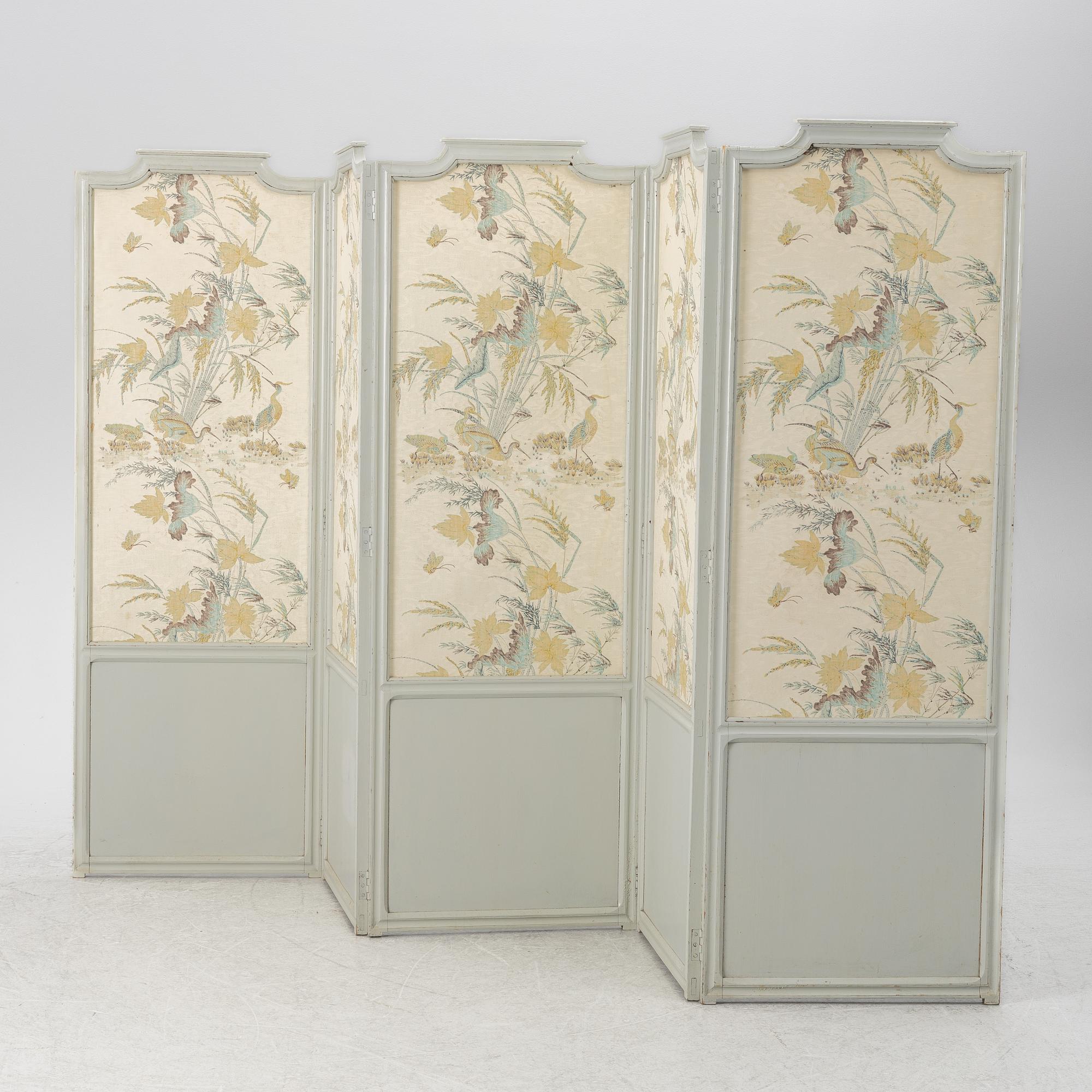 Vikskärm, gustaviansk stil, 1900-tal.