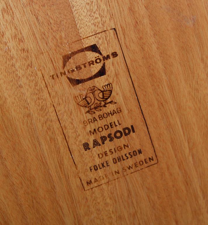 SOFFBORD, "Rapsodi", Folke Ohlsson, Tingströms möbler, 1900-talets mitt.