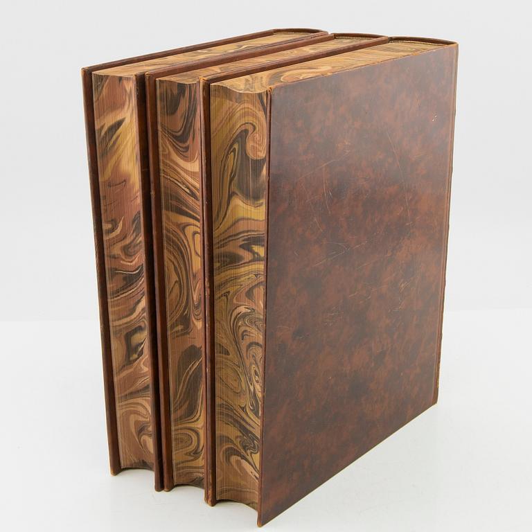 The von Wright Brothers, book works, 3 volumes, "Swedish Birds", A. Börtzells Printing Co. Ltd., Stockholm, 1924-1929.