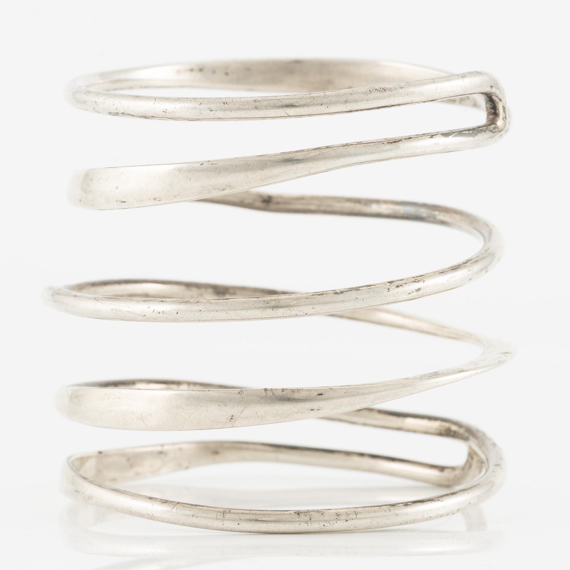 Bent Knudsen, armring, silver, Denmark.