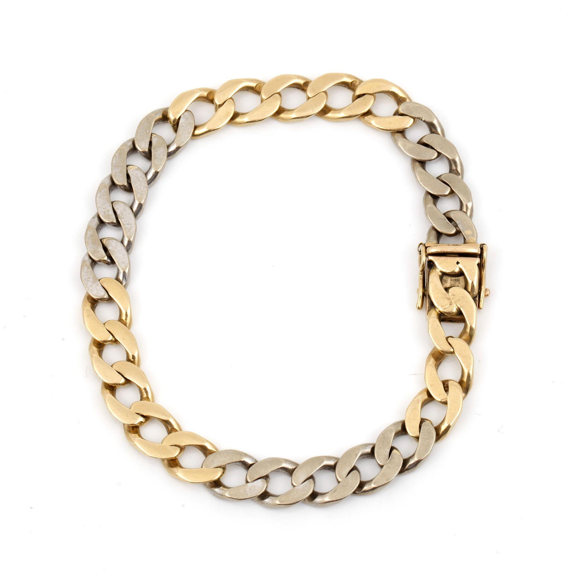 ARMBAND, Pansarlänk, 18 karat. Vikt ca 32 gram.