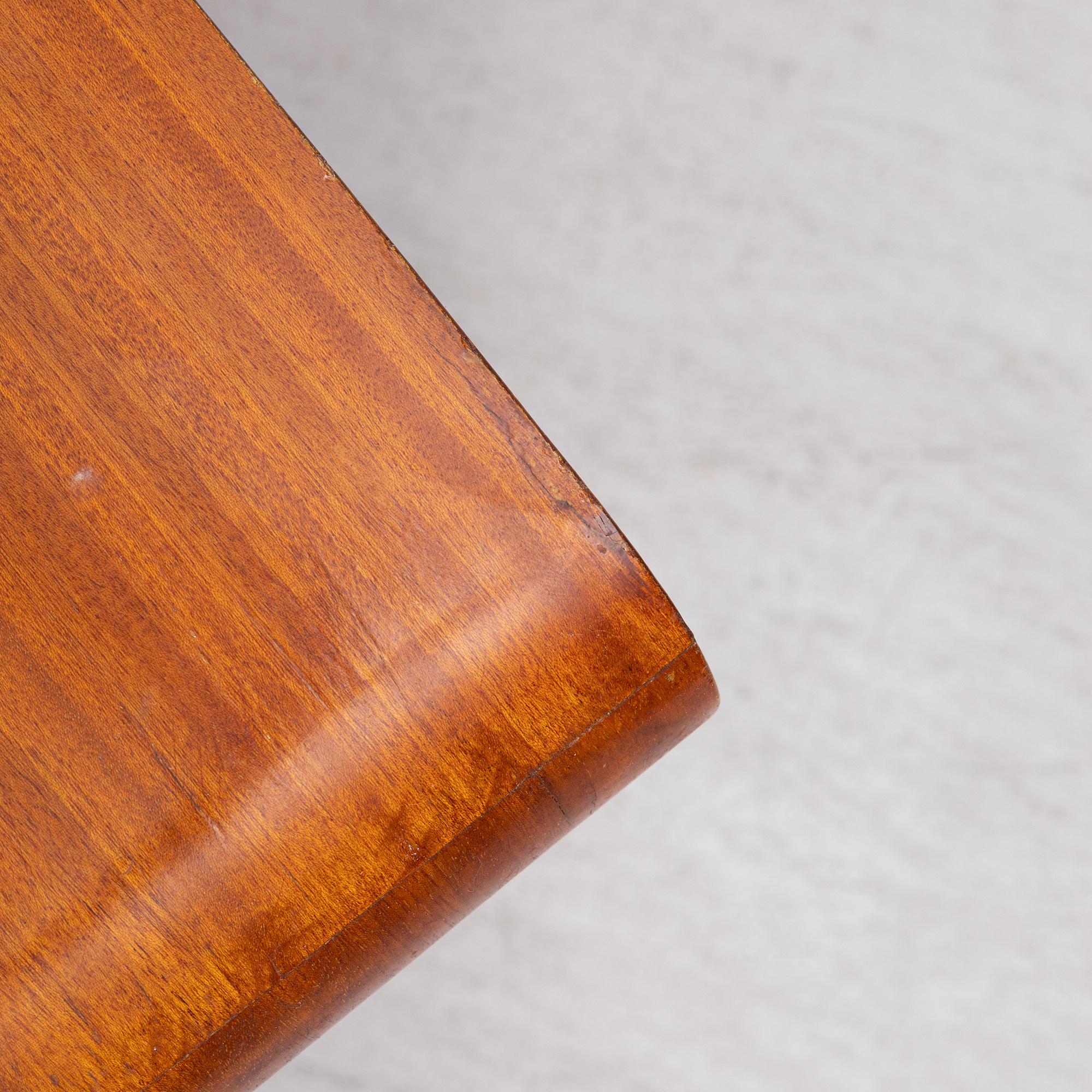 A ahogany-veneered 1940's/50's bookcase.