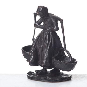 Carl Milles, Woman carrying water (for salt and pepper).