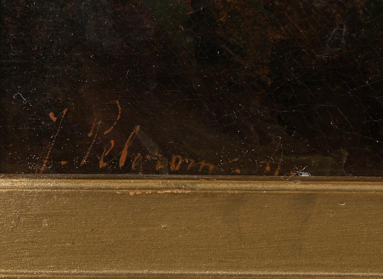 JACOBUS PELGROM, olja på pannå, signerad, otydligt signerad.