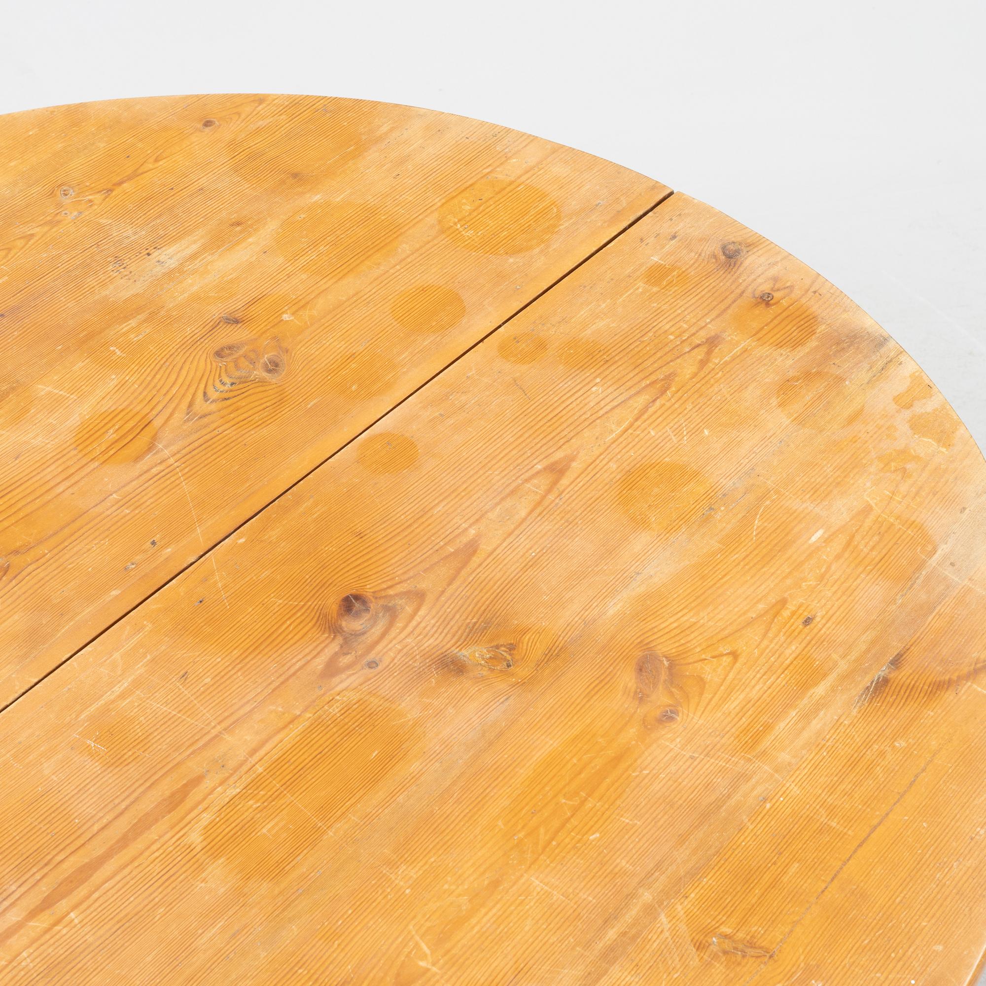 A pair of pine and birch tables, late 19th Century.