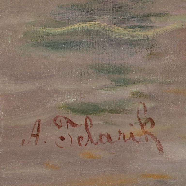 ALOIS TELARIK, olja på duk. Sign.