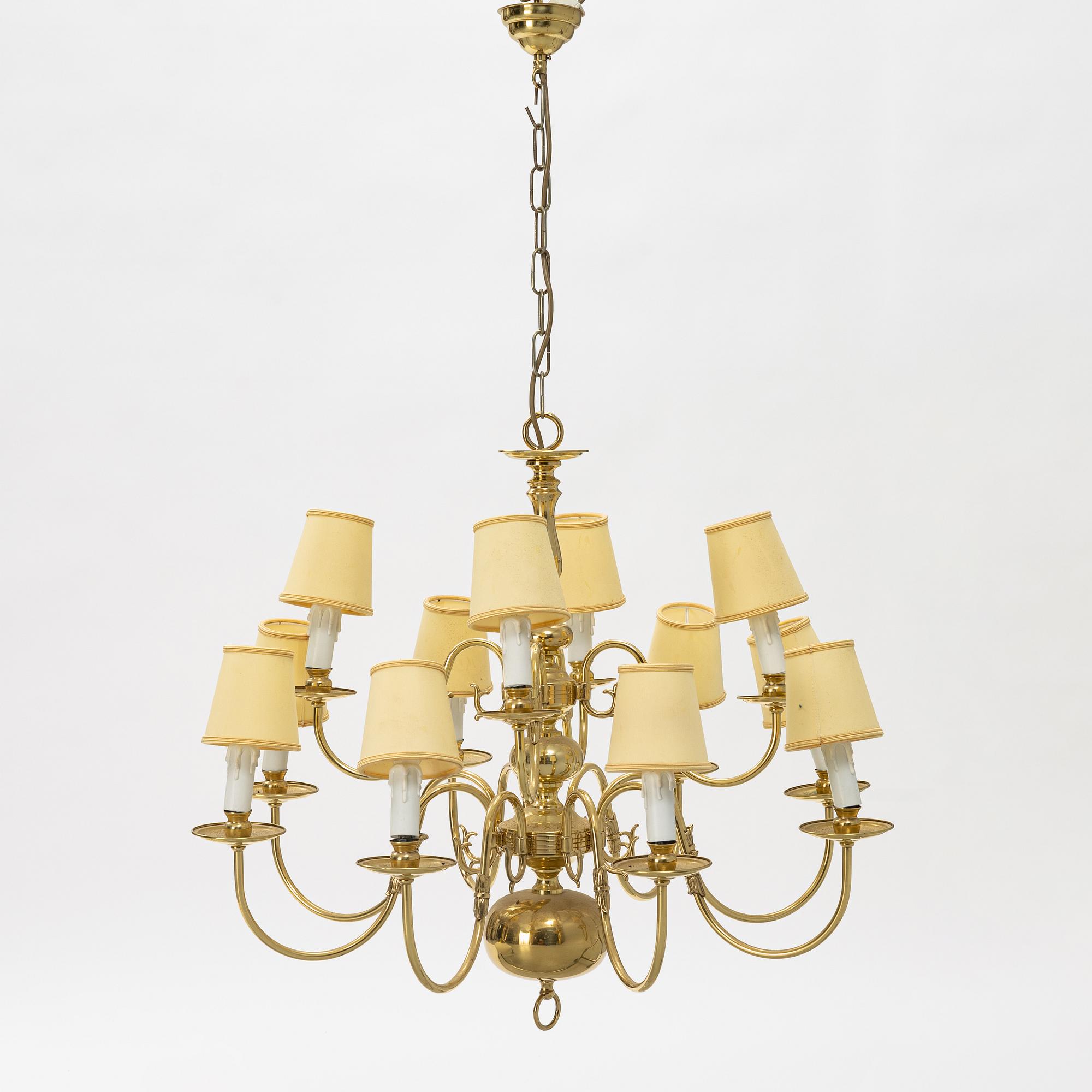 A Baroque-Style Ceiling Light,  20th century.