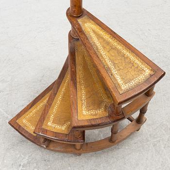 Library ladder, English style, second half of the 20th century.