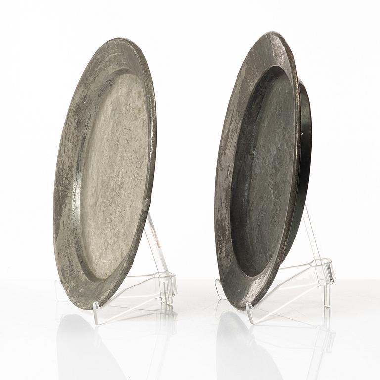 Two copper charges, 19th century.