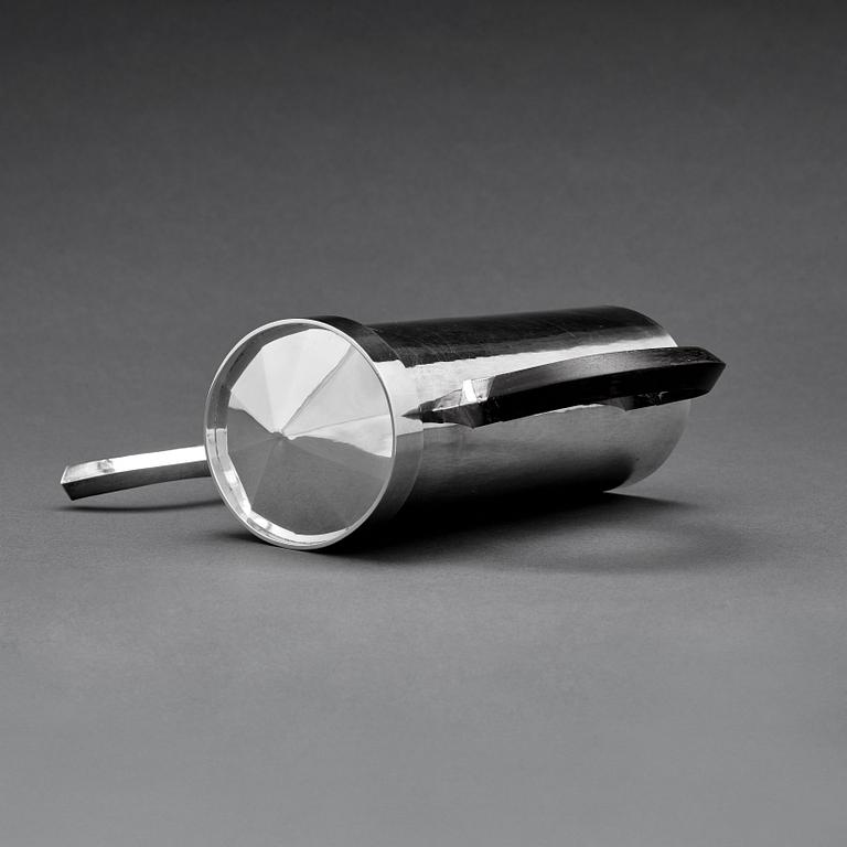 Carl G. Jahnsson, a sterling coffee pot, Stockholm 1967.