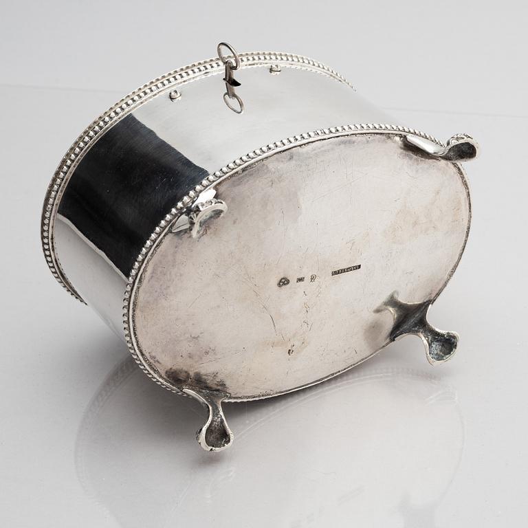 Johan Malmstedt, sockerskrin, silver, (verksam 1783-1831) Göteborg. Gustaviansk.