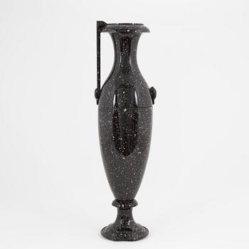 A Swedish late Empire 19th century porphyry urn.