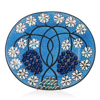 Birger Kaipiainen, a decorative ceramic plate signed Kaipiainen Arabia.