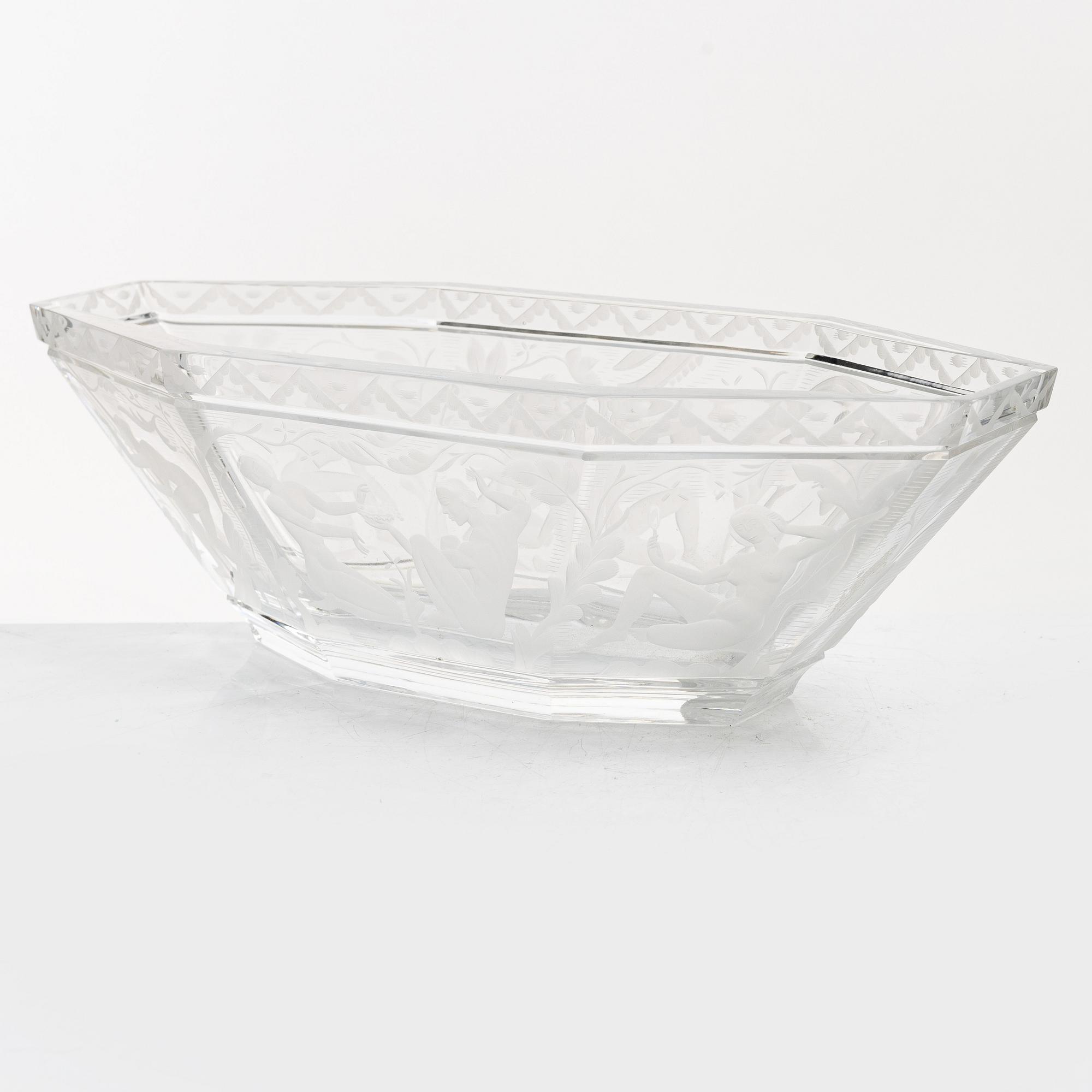 Simon Gate, a 'Paradis' bowl, Orrefors.
