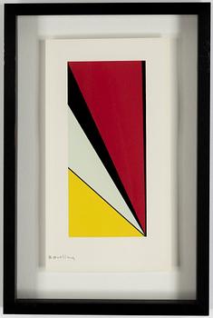Olle Baertling, silkscreen, signed.