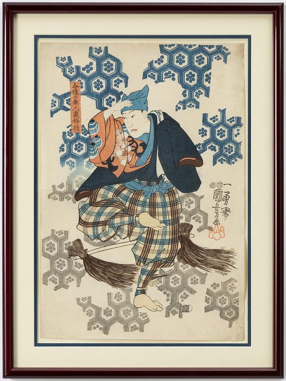 Utagawa Kuniyoshi, "Dansaren Umekozue".