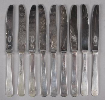 BESTICK, servis 26 delar, silver, Wiwen Nilsson, Lund 1950-60-tal.