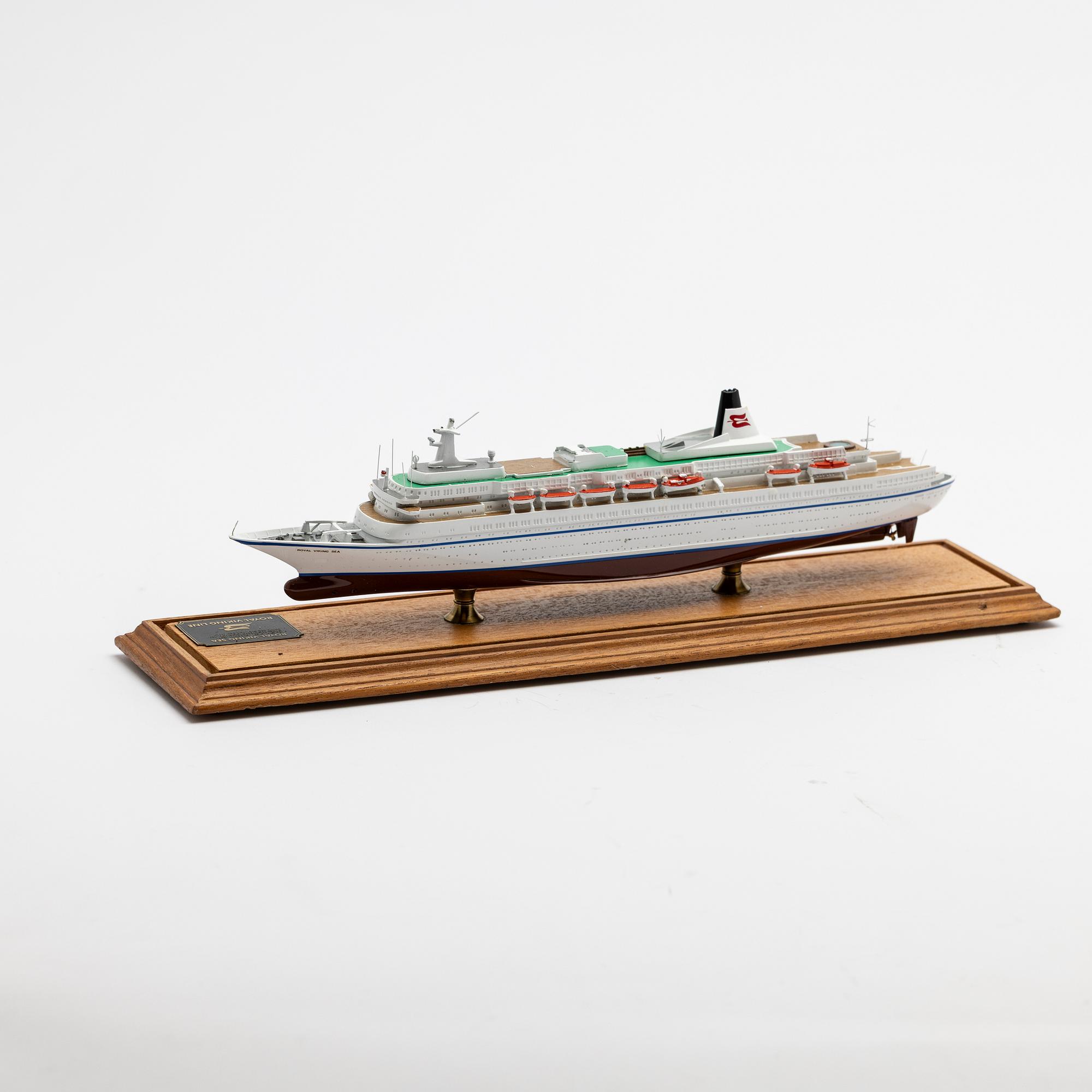 Royal Viking Sea ship model.