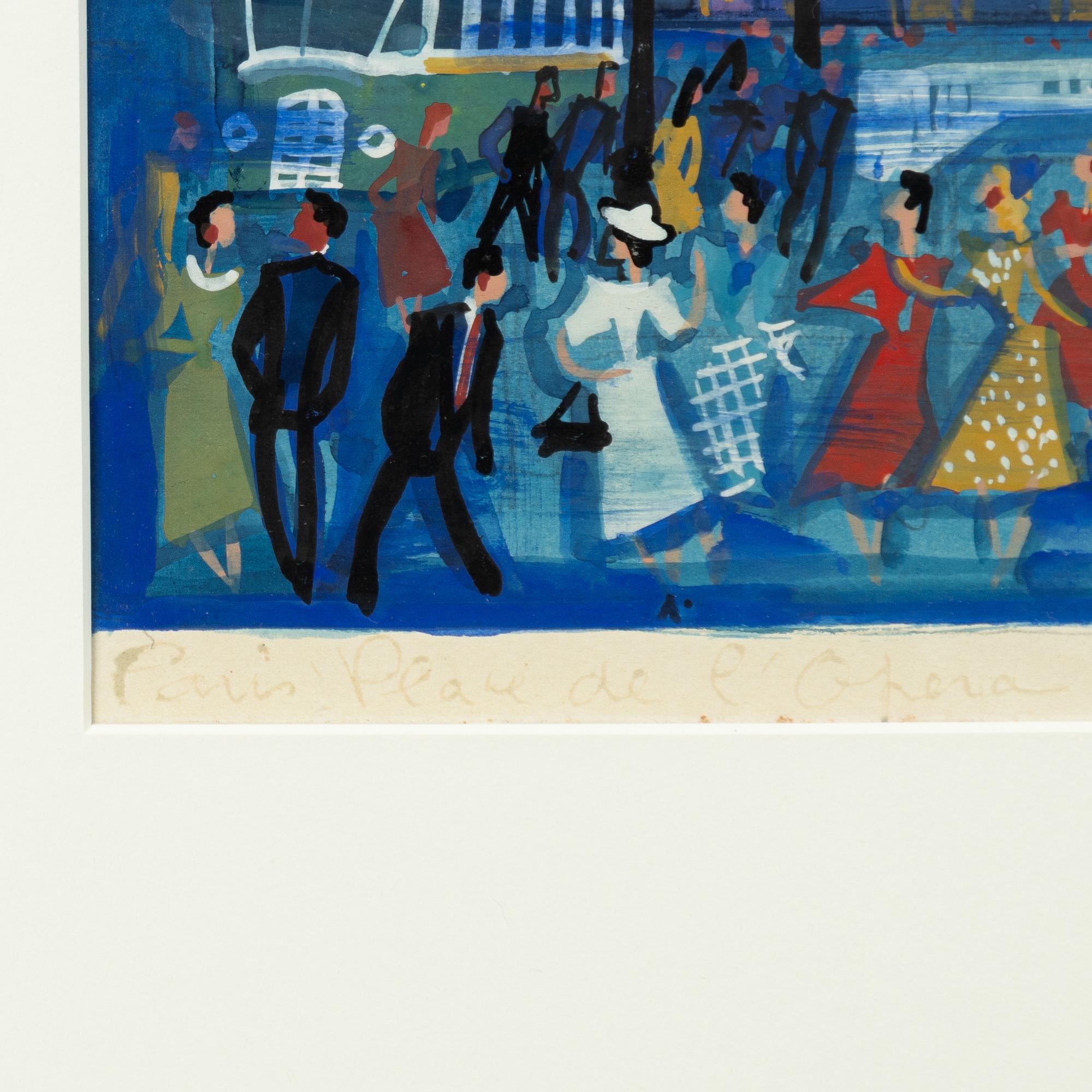 Maurice Blanchard, "Paris Place de l'Opera".