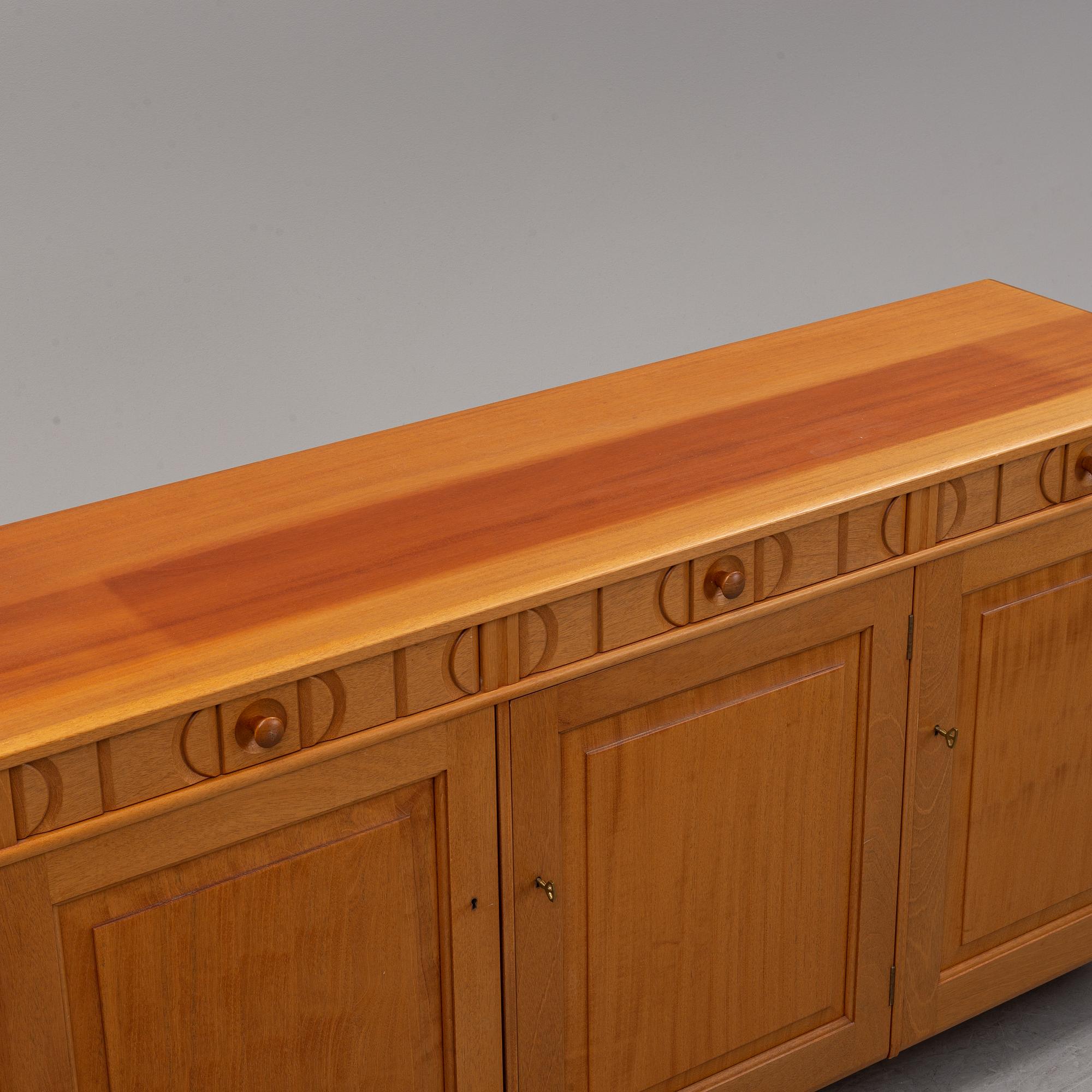 Carl Malmsten, a 'Calmare Nyckel' walnut sideboard.