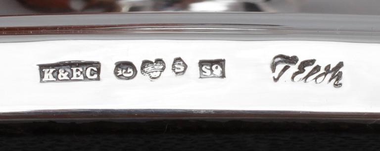 LJUSSTAKAR, 4 st, silver, Thore Eldh, K&EC, Göteborg 1966 och 1968.