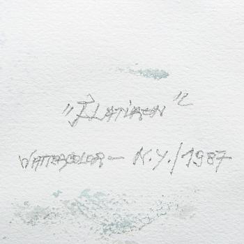 Jorge Castillo, a signed and dated water colour.