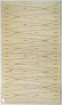 Aappo Härkönen, A 1960s flat weave rug 'Trilli' manufacturer  Mattokutomo Oy, Finland. Circa 280x165 cm.