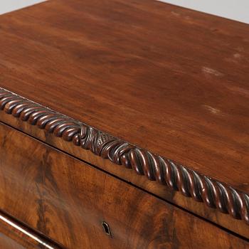 SKRIVBYRÅ, senempire, 1800-talets mitt.