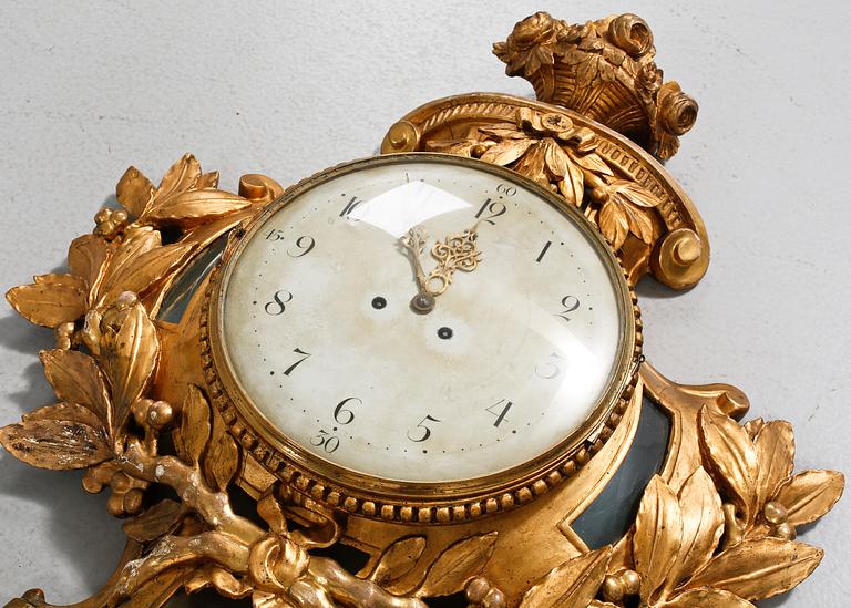 VÄGGPENDYL, gustaviansk, 1700-talets andra hälft.