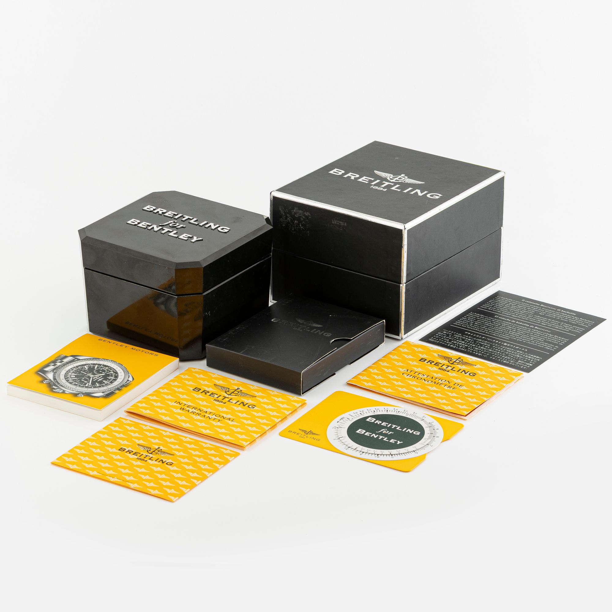 Breitling, Bentley Motors, wristwatch, chronograph, 48.7 mm.