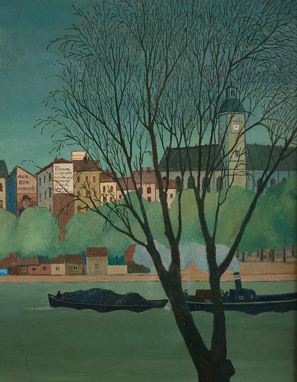 Akke Hugh Malmeström, View of the Seine, Paris.