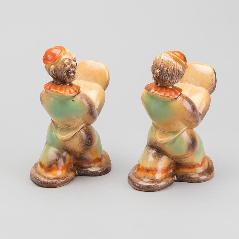 TWO BOOKENDS, 1930s.