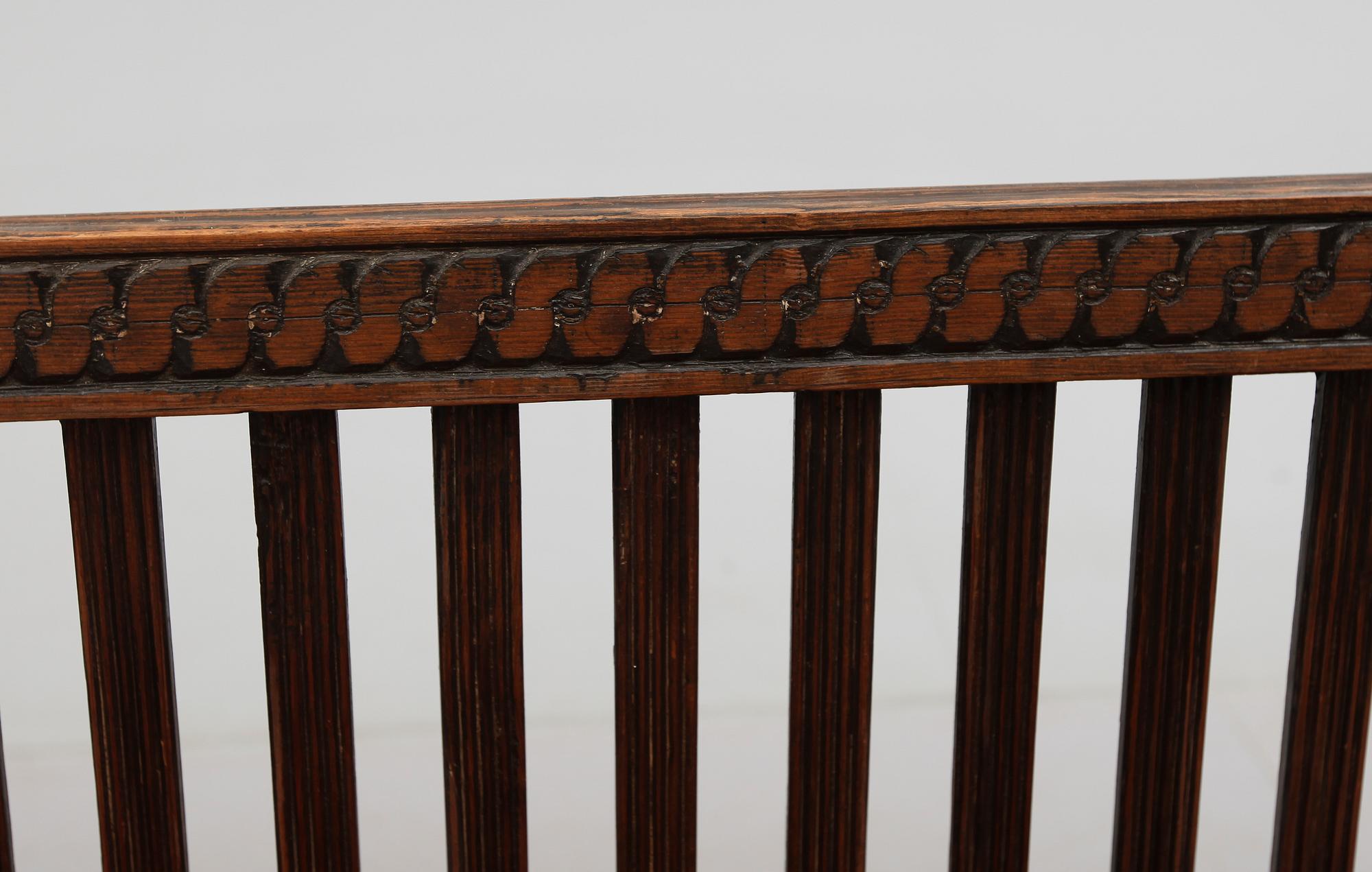 SOFFA, sengustaviansk, omkring år 1800.